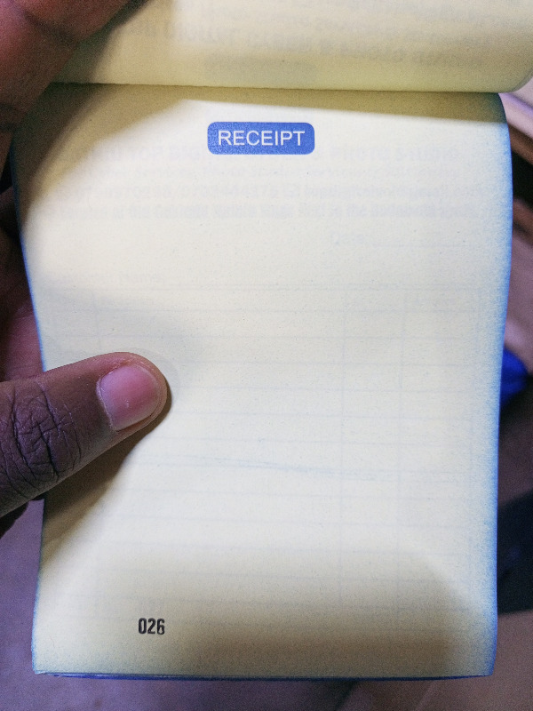 Picture 3 of Receipt Book Carbonated.
