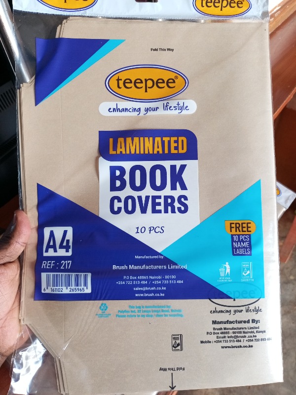 Picture 1 of A4 Laminated Book Covers Brown